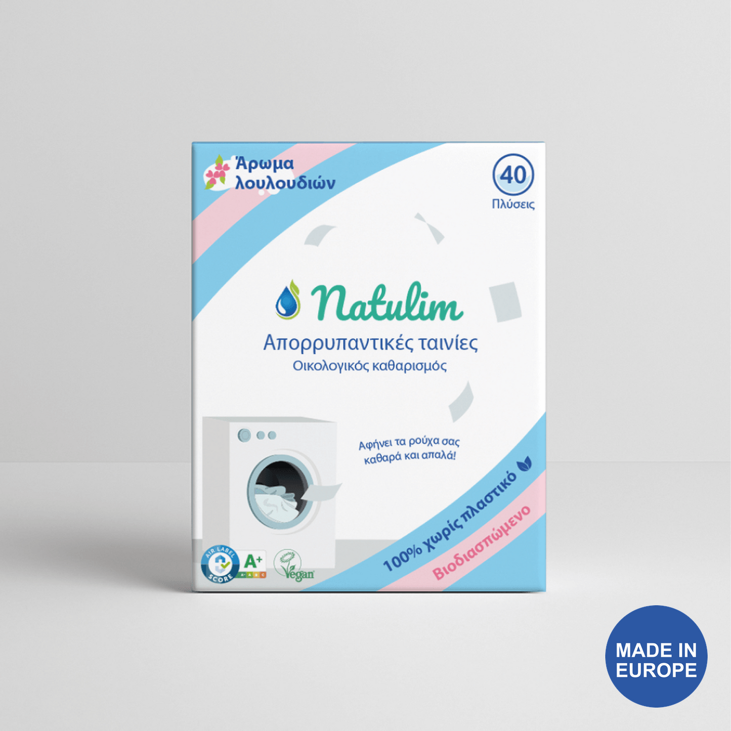 Οικολογικά φύλλα πλυντηρίου Natulim - 40 πλύσεις