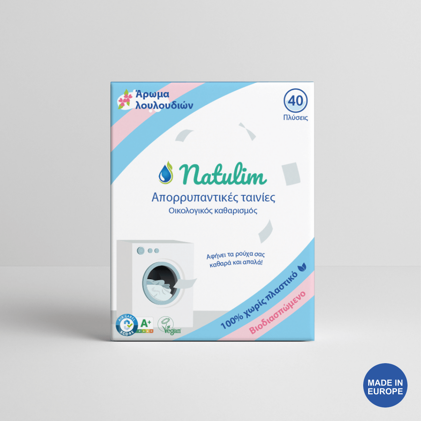 Οικολογικά φύλλα πλυντηρίου Natulim - 40 πλύσεις