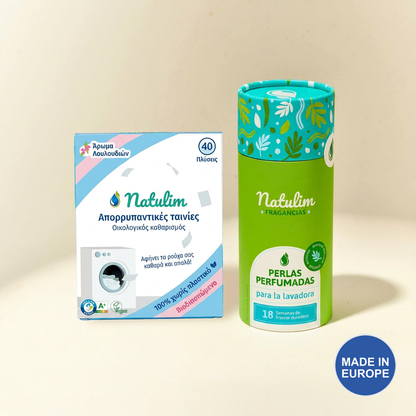 Natulim Φύλλα Απορρυπαντικού & Αρωματικές Πέρλες — Πέρλες Aurora Forest, Φύλλα Άρωμα Λουλουδιών